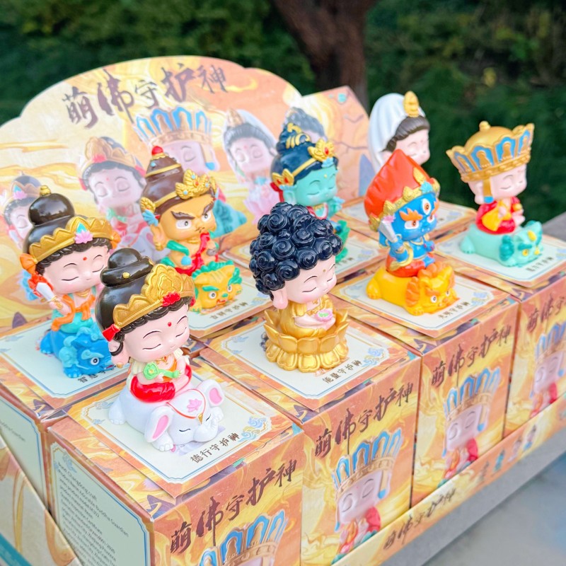 【萌萌的fo】新中式国潮风萌fo守护公仔 精致桌面摆件 7599