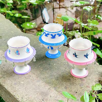 灵隐文创飞鸟陶瓷旋转茶杯