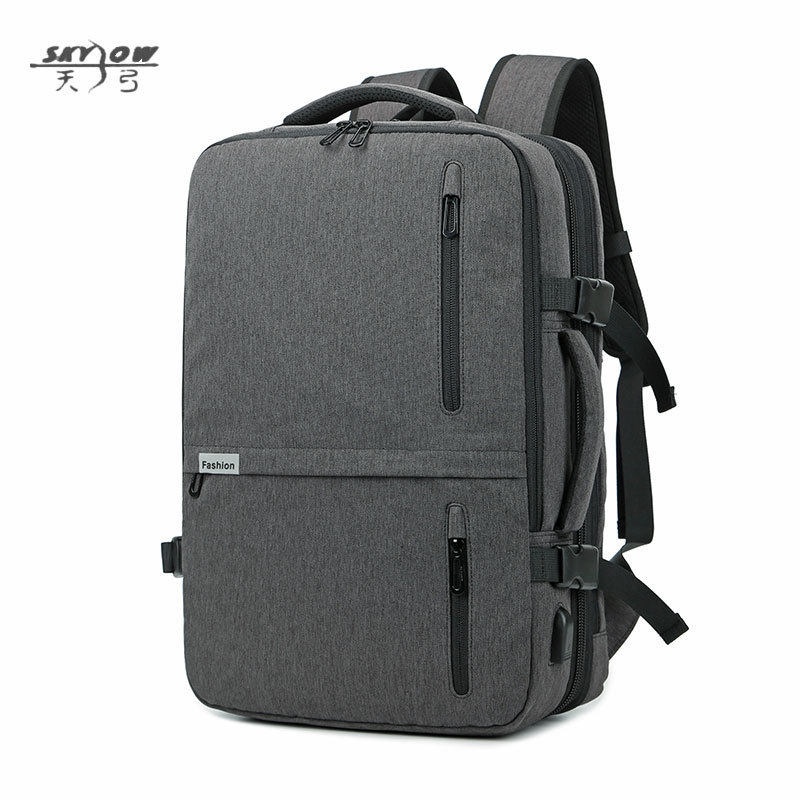 差旅大容量双肩旅行包多功能扩容双肩包180°全开合背包可登机