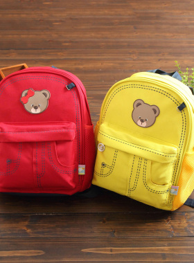 滨斯熊儿童书包卡通3-6-12-幼儿园小学生书包定制定做印字印LOGO