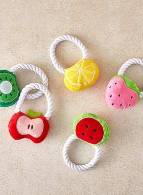 现货~B13[HaBe]PM香草香水果绳结 狗狗玩具 韩国代购