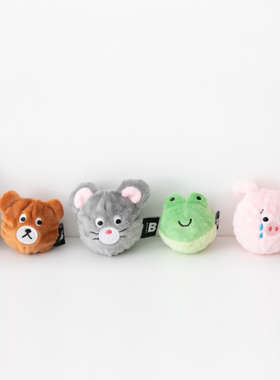 部分现货~[HaBe]biteme小动物弹力球发声狗狗玩具韩国代购