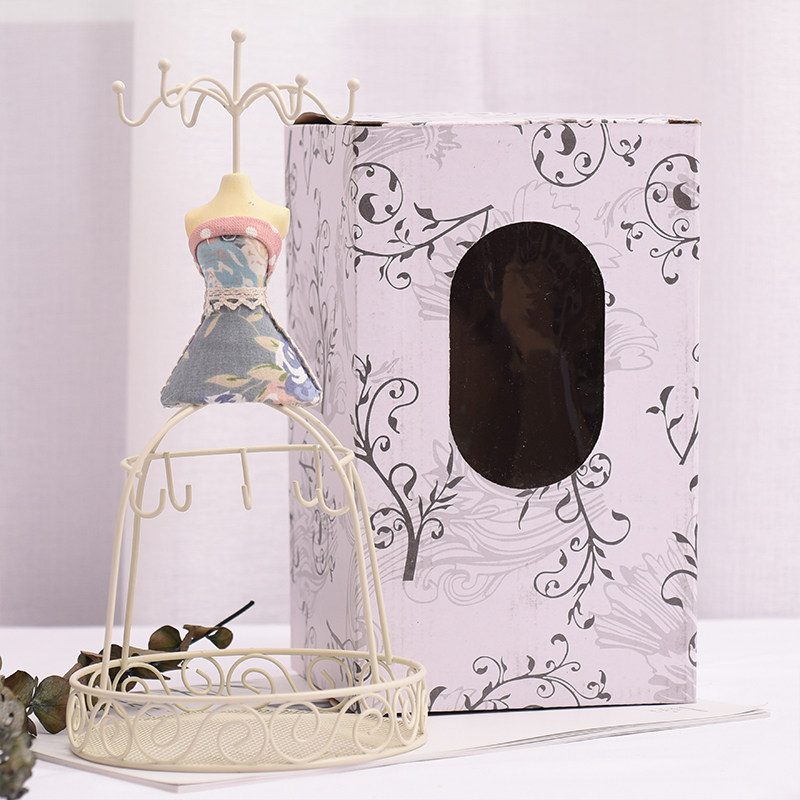 무료 배송 공주 보석 랙 유럽 스타일 회전 귀걸이 랙 복고풍 목걸이 디스플레이 랙 귀걸이 벨벳 보석 보관 랙