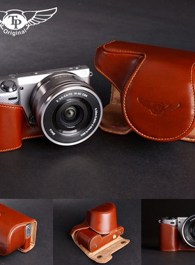 适用于 微单SONY索尼NEX5T真皮相机包NEX5R皮套A5100 A5000保护套