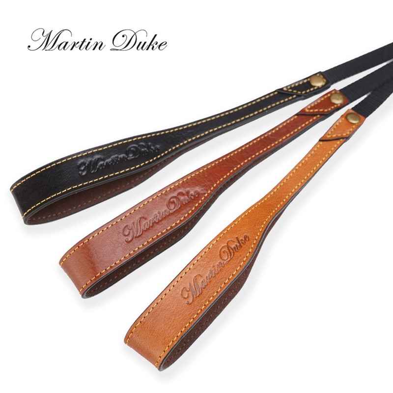 MartinDuke意大利牛皮适用于索尼佳能微单相机手腕带真皮手绳减压
