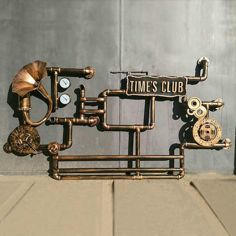 壁饰复古工业风清吧酒吧店铺