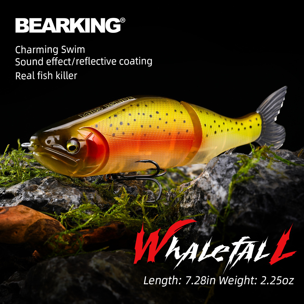 熊bearking路亚多节鱼18.5cm64g海钓鲈鱼米诺路亚饵跨境m185