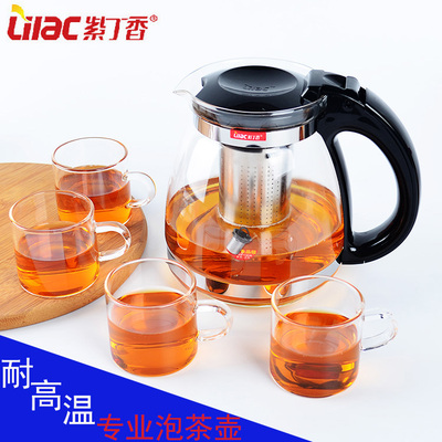 紫丁香耐热玻璃居家泡茶壶包邮