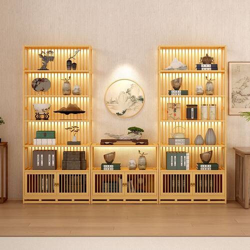 架中式柜子展示背条茶具置