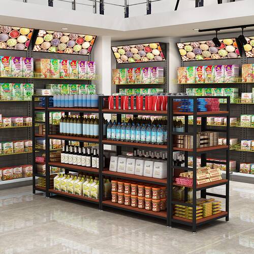 多层展架货柜店化妆品双面
