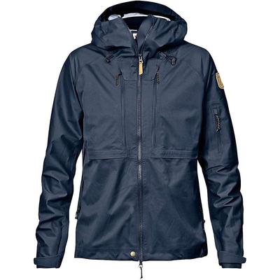 Fjallraven户外休闲衣女正品简约新款运动时尚Eco-Shell藏蓝长袖