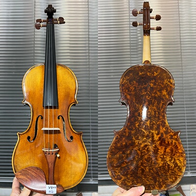 艺鸣乐器 稀有北美鸟眼枫小提琴 雀眼小提琴  收藏演奏成人练习