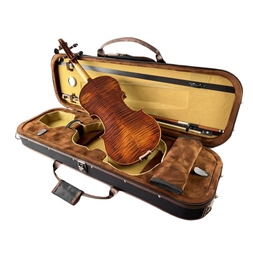 艺鸣乐器 4/4-1/8经典款小提琴盒 长方形琴箱轻便便携 防潮抗压