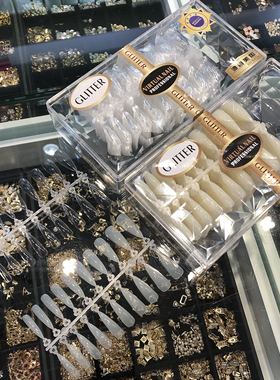 《AIMEILI美甲》格丽特美甲店全贴甲片无痕长水滴型格力特自然色