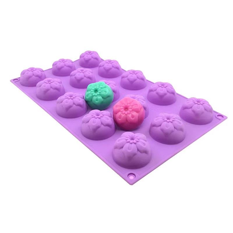 15连圆形五片花瓣花朵巧克力蛋糕点心DIY滴胶石膏手工皂硅胶模具,厨房/烹饪用具,烘焙模具,淘宝优惠券,粉丝福利购,淘宝优惠卷