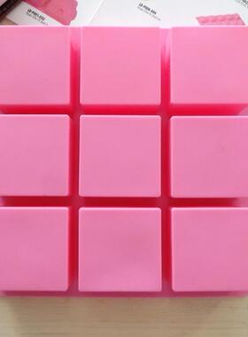 新款9连6cm厘米正方形手工皂精油皂小样模具冰格冰块模具凝胶模具