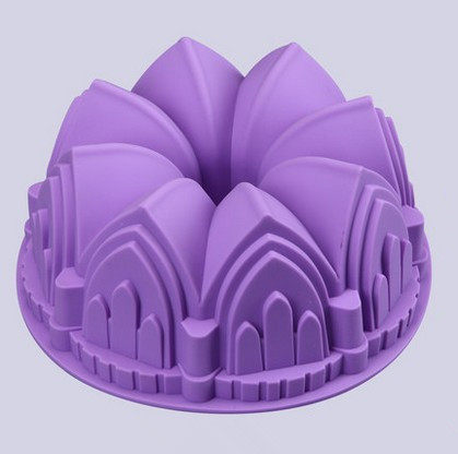 萨瓦林9寸大皇冠硅胶烘焙模具微波炉用戚风蛋糕模具家用烤箱工具