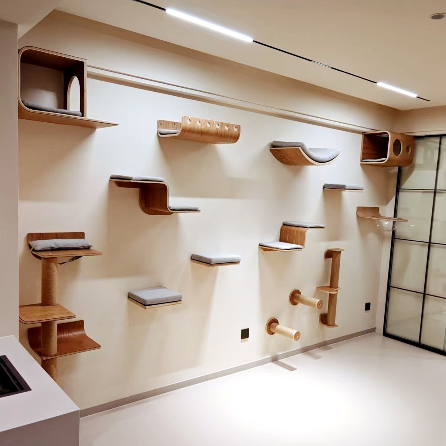 设计师自用推荐墙壁式组合猫爬架