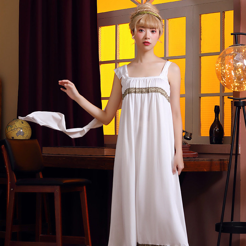 万圣节服装古罗马吊带长裙古希腊神话女神cosplay舞台演出服