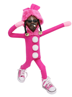 新款黑人弯腰精灵公仔娃娃Snoop on a Stoop Doll圣诞节家居