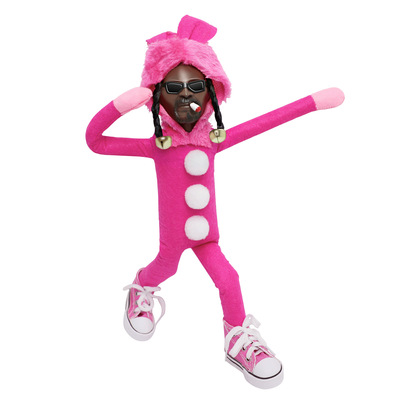 新款黑人弯腰精灵公仔娃娃Snoop on a Stoop Doll圣诞节家居