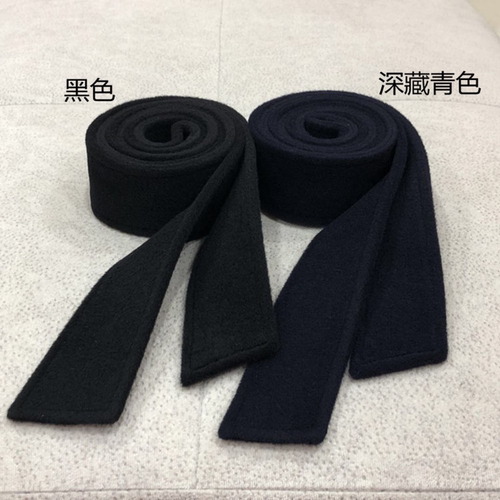 双面羊毛呢子大衣纯羊毛腰带黑色