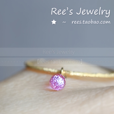 【Rees】晨际粉蓝宝石18k金戒指