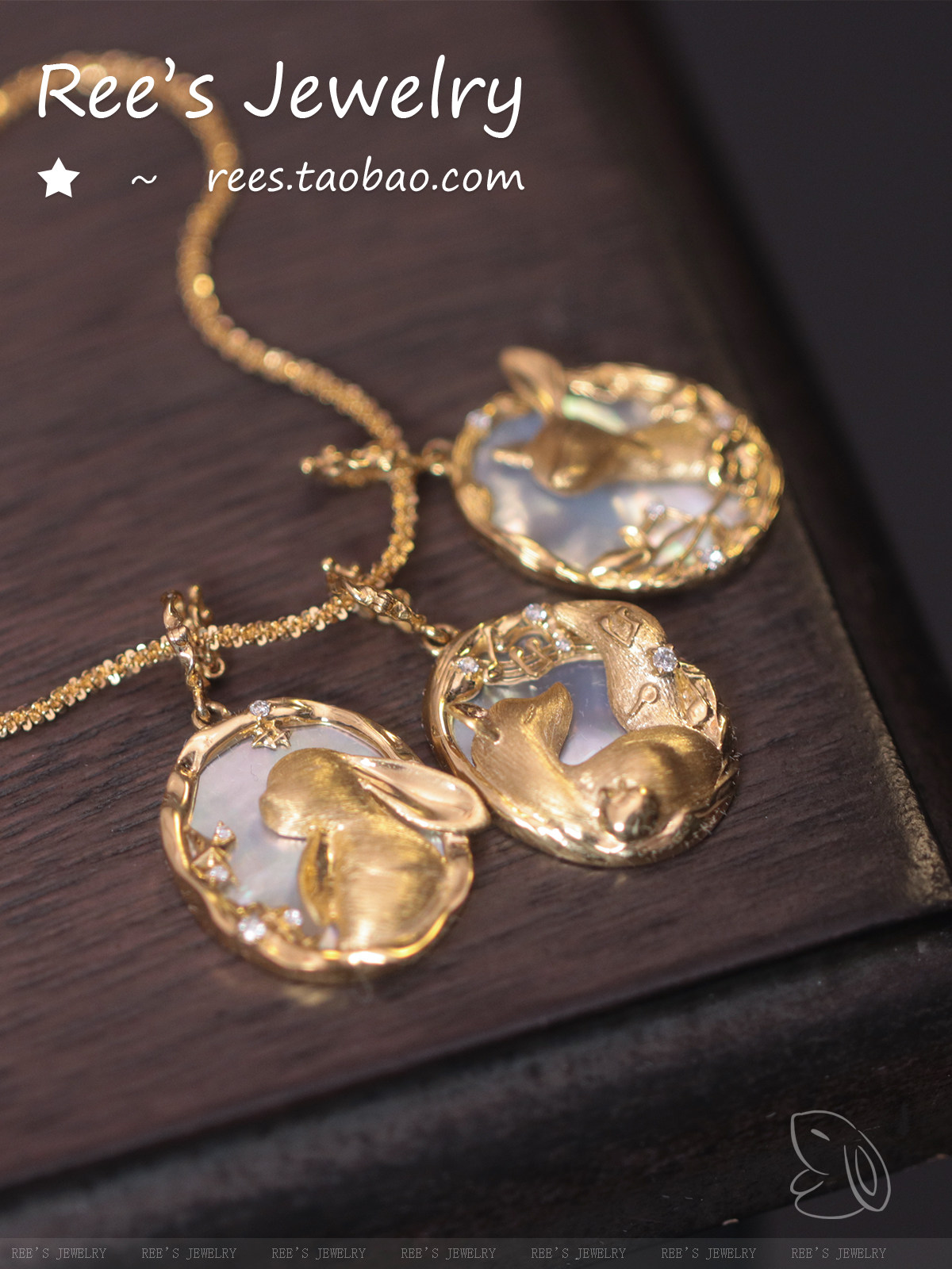 Ree 18K Gold & Diamond Necklace | Direct from China - Product image 3