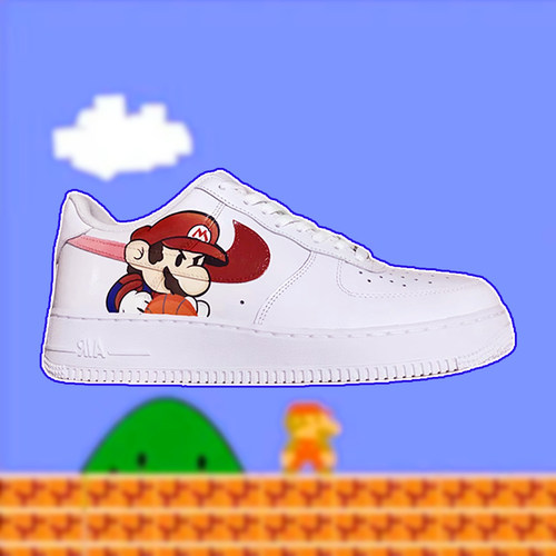 Custom球鞋定制NIKE超级玛丽DIY