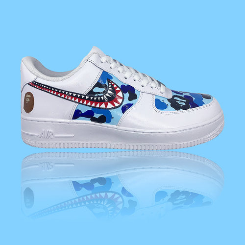 手绘球鞋定制DIY防水空军一号af1