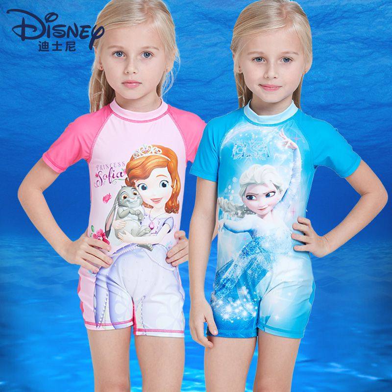 迪士尼儿童泳衣 女童连体平角泳衣 女孩学生小公主苏菲娅游泳衣|ruв категории движение/йога/фитнес/фанаты товаров, плавание, детей купальник/брюки - от Buy2taobao.com для оказания профессиональной услуги покупки агента Taobao