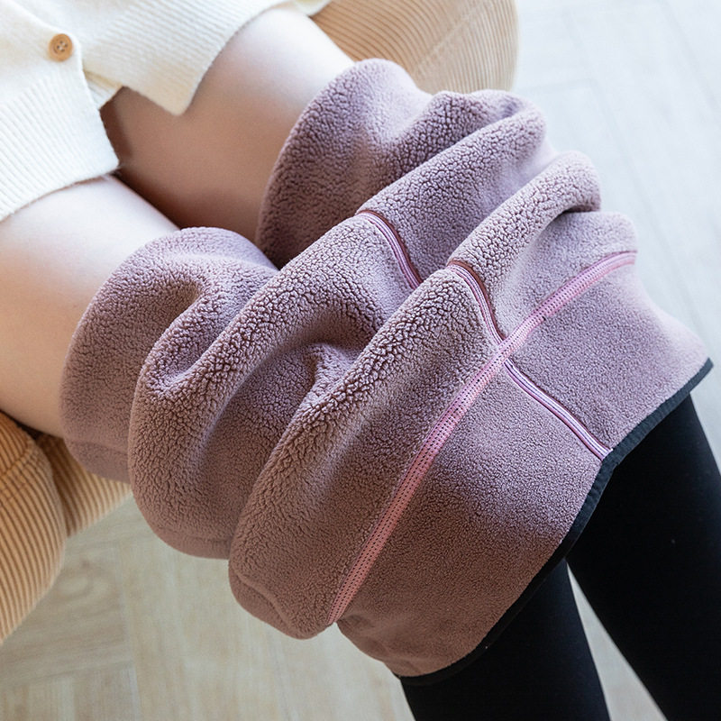 加绒加厚打底裤女外穿一体裤保暖