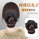 丸子头假发女抓夹缎面大肠发圈花苞头盘发神器高扎发髻假发包发饰