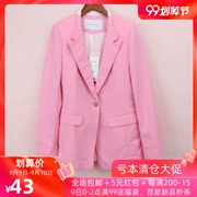 Áo khoác mùa thu 2019 cao cấp dành cho nữ mùa thu phiên bản Hàn Quốc của khóa áo dài tay đa năng treo thẻ giá 799 - Business Suit