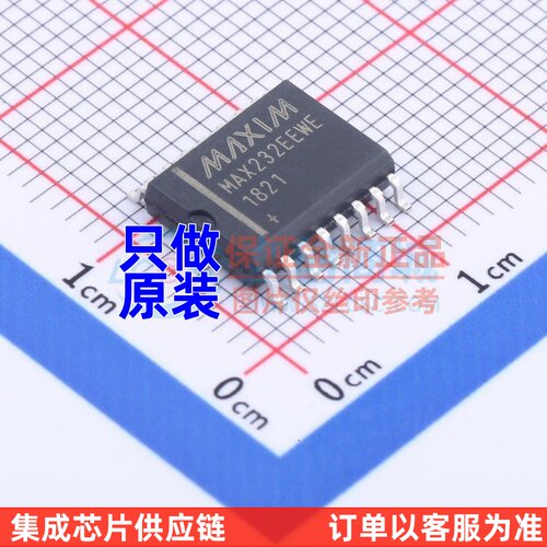 RS232芯片 MAX232EEWE+ SO-16 MAXIM(美信) 电子元件配单原装正品