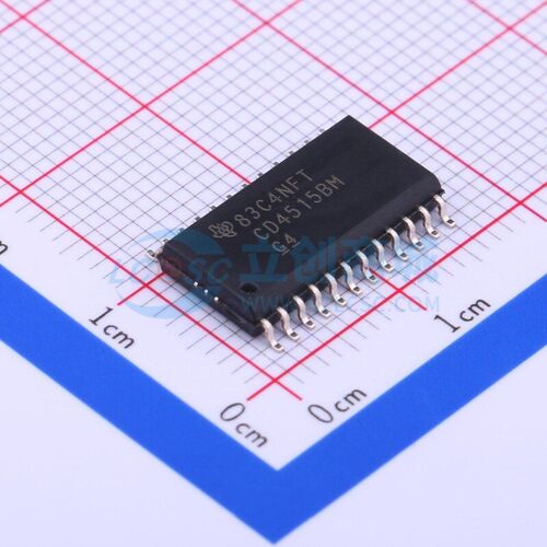 信号开关/编解码器/多路复用器 CD4515BM96 SOIC-24 TI/德州