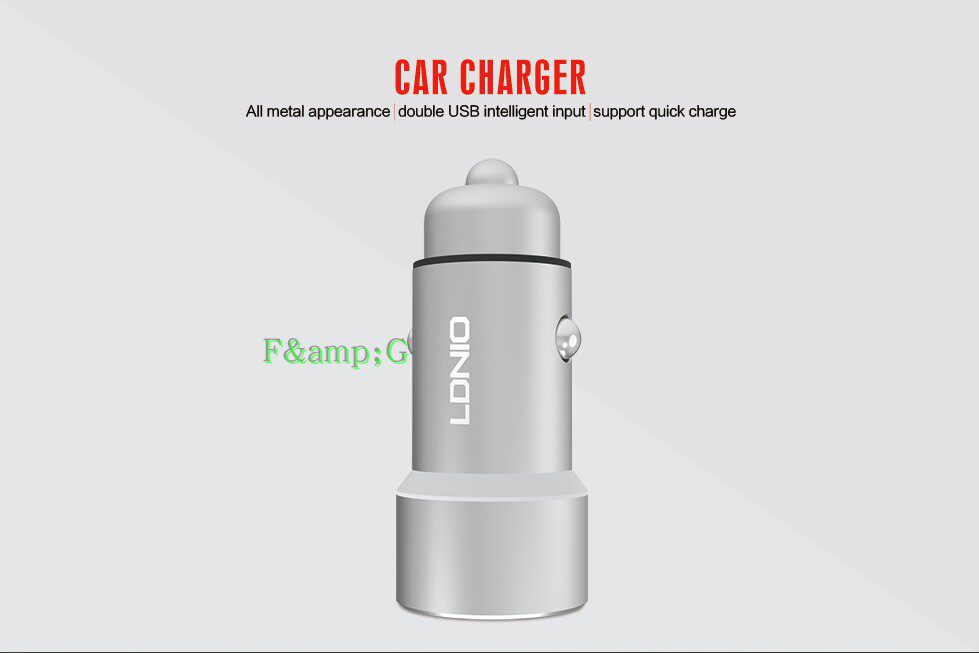 LDNIO车充 新品3.6A 双USB车充 C302车载充头 手机平板通用车载