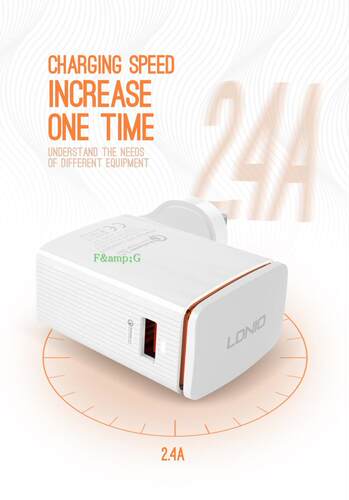LDNIO A1301Q新品QC3.0快速充电器港版英规英式手机USB快充电头