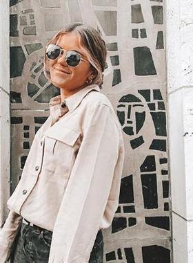 墨镜前卫风原宿太子镜咖喱酱同款