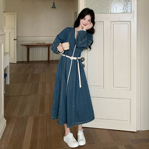 26新春款 牛仔连衣裙2B143-25023-P145-K218图片
