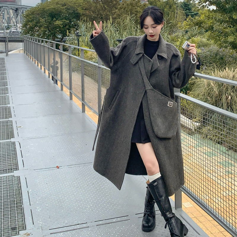 现货自带包包款双面呢大衣2B143-6627-P305-K438，女装毛呢外套，浙宝283