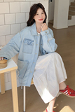 浅蓝色牛仔