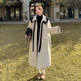 现货披肩可脱卸三色呢大衣外套女283-28318-P185-K268，女装毛呢外套，浙宝283
