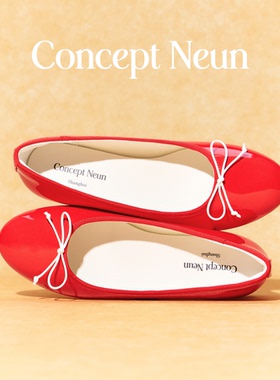 Concept Neun Every Girl's系列经典芭蕾女鞋可爱蝴蝶结圆头中跟