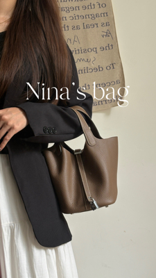 2026新款真皮手工蜡线菜篮子包高级感通勤大容量水桶包手提包女包