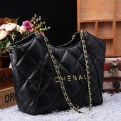 时尚 正品 真皮女包2024新款 菱格链条单肩大包大容量软牛皮斜挎大包