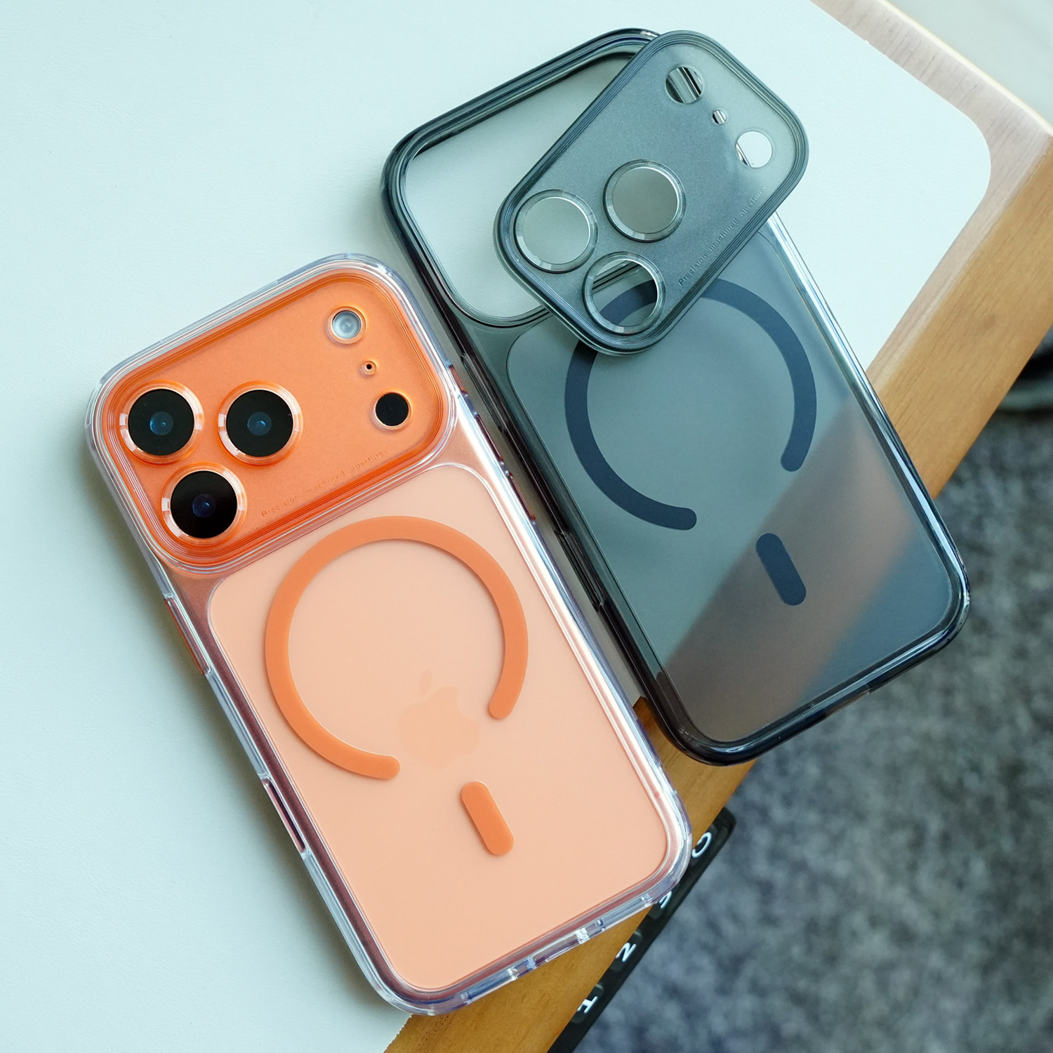 米斯登配相机按键适用苹果iPhone17ProMax镜头全包精孔手机壳Air磨砂透明magsafe磁吸保护套防摔气囊软胶边新