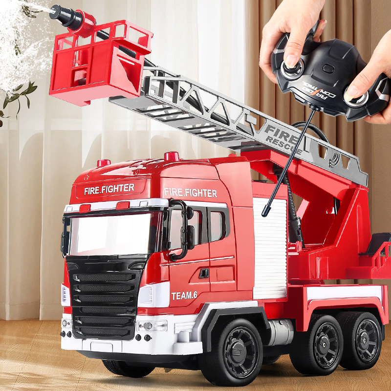 可喷水的遥控消防车玩具