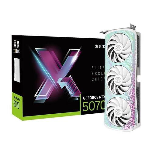 索泰RTX5070 XGAMING OC BLACK黑色三风扇 游戏直播独立显卡
