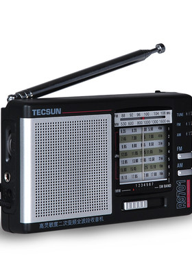 德生二次变频全波段收音机调频FM